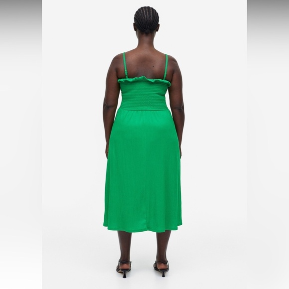 H&M Emerald smock Midi Dress - Picture 3 of 11